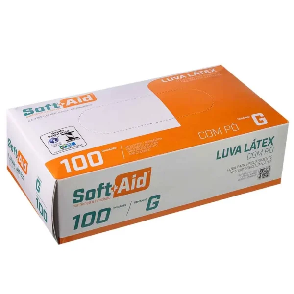 Luva Para Procedimento G com 100 Soft Aid
