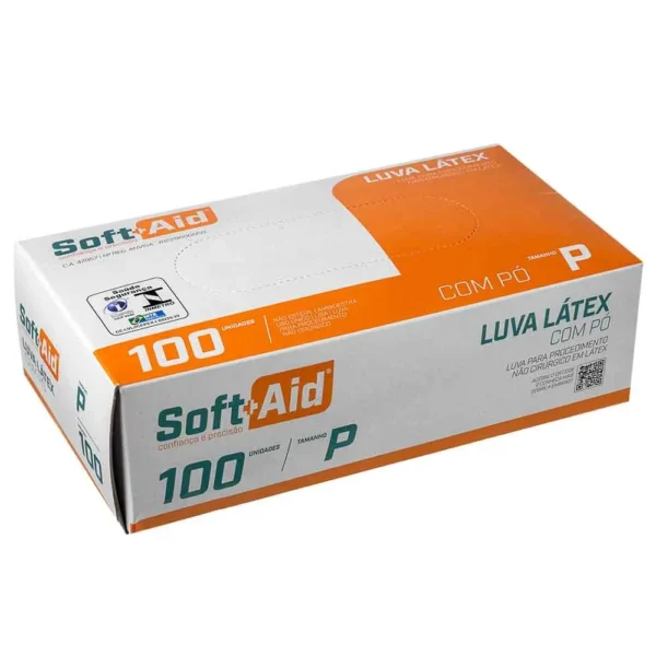 Luva Para Procedimento P com 100 Soft Aid