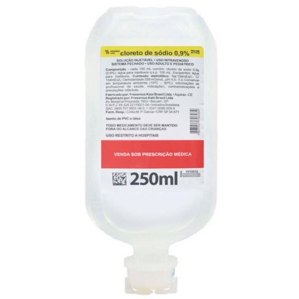 Soro Fisiologico 0,9% Injetável 250ML