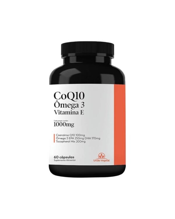CO-Q10-Omega-vitam e -1000mg - União Vegetal